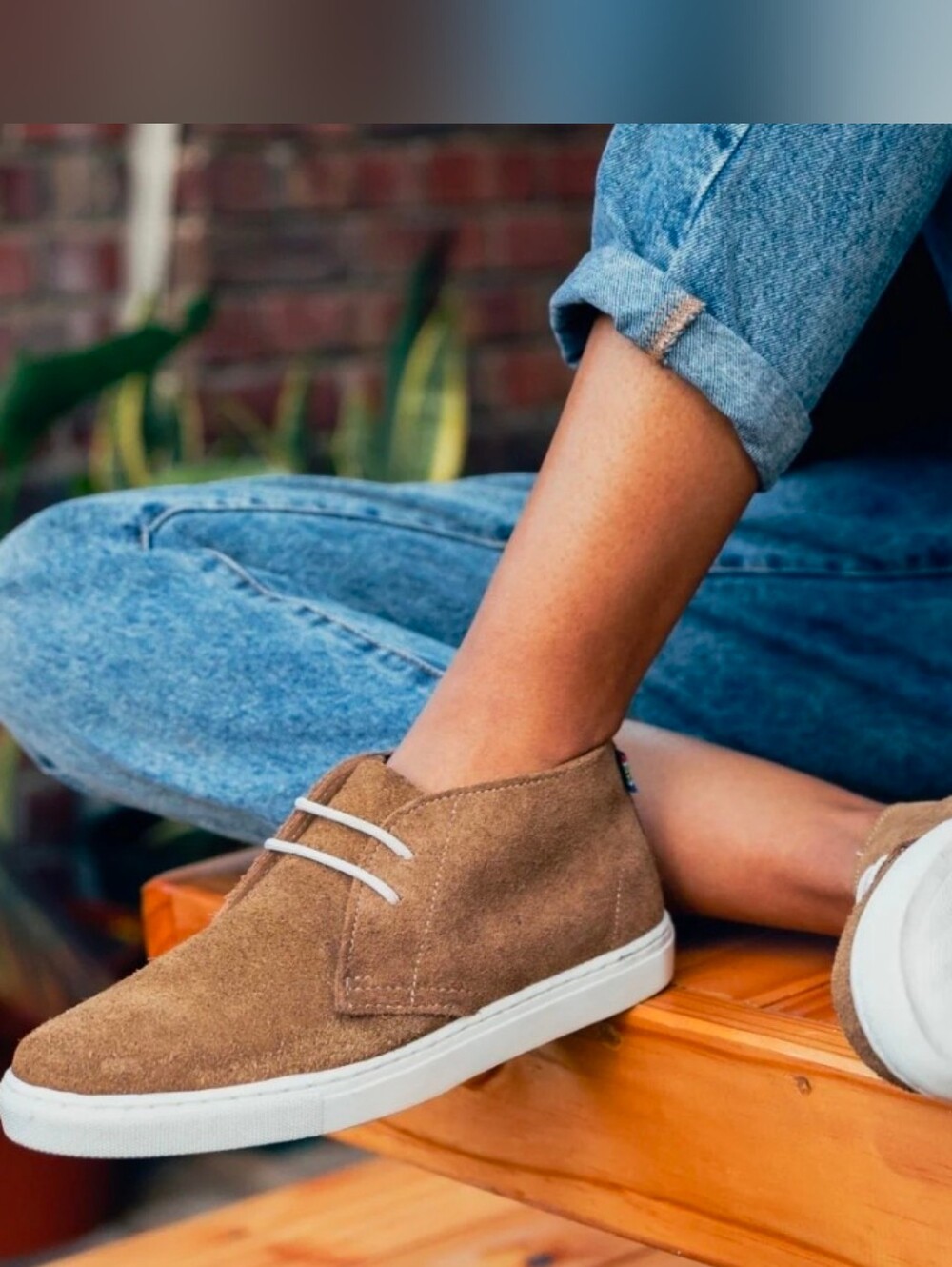 Veldskoen Pantsula Sneaker (White Sole - Leather Shoe) Size 4 US